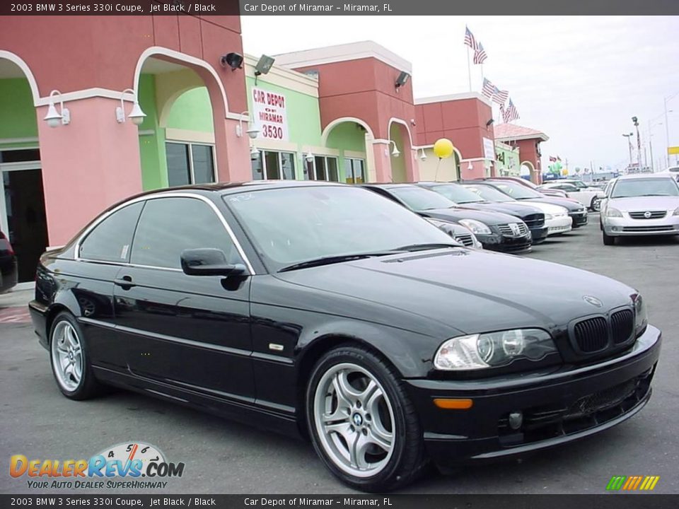 2003 BMW 3 Series 330i Coupe Jet Black / Black Photo #1