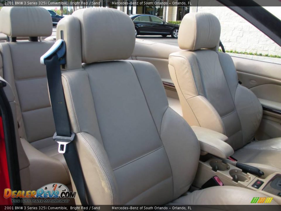 2001 BMW 3 Series 325i Convertible Bright Red / Sand Photo #20