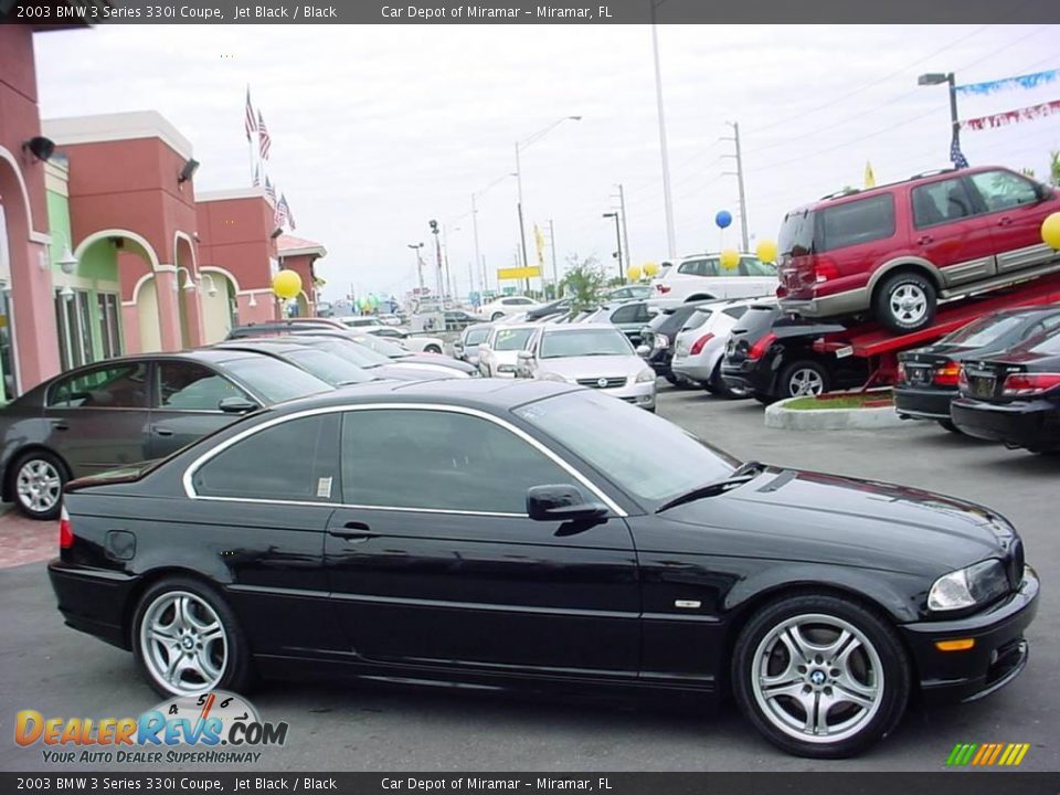 2003 BMW 3 Series 330i Coupe Jet Black / Black Photo #2