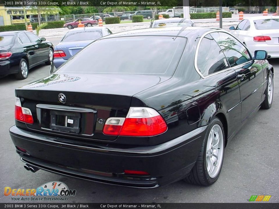 2003 BMW 3 Series 330i Coupe Jet Black / Black Photo #3