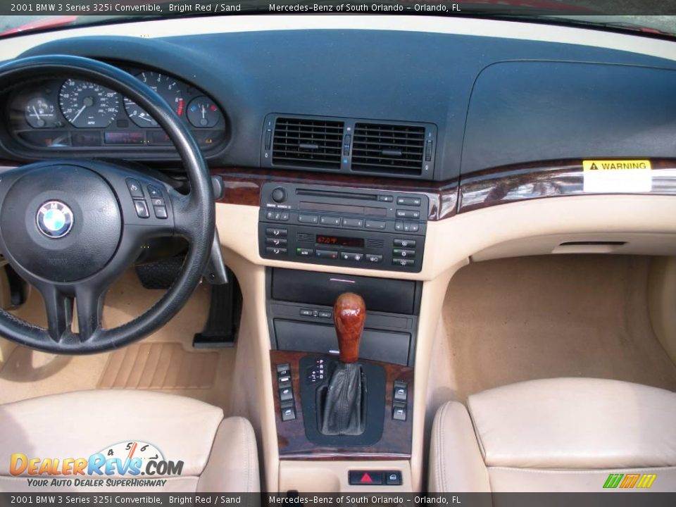 2001 BMW 3 Series 325i Convertible Bright Red / Sand Photo #22