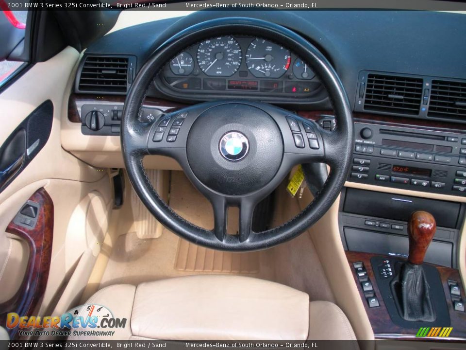 2001 BMW 3 Series 325i Convertible Bright Red / Sand Photo #23