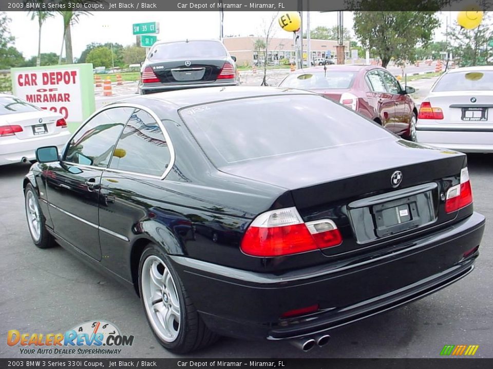 2003 BMW 3 Series 330i Coupe Jet Black / Black Photo #5