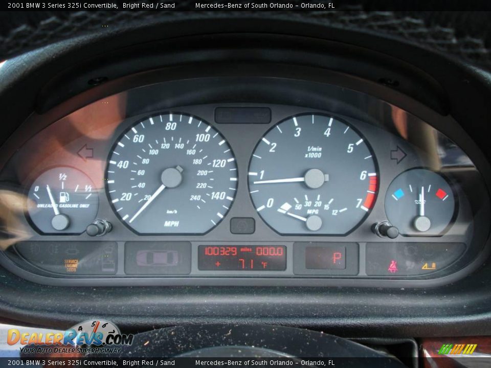 2001 BMW 3 Series 325i Convertible Bright Red / Sand Photo #24