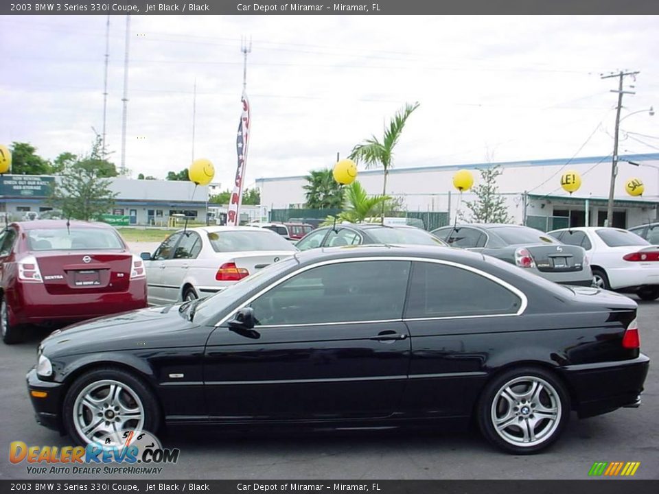 2003 BMW 3 Series 330i Coupe Jet Black / Black Photo #6