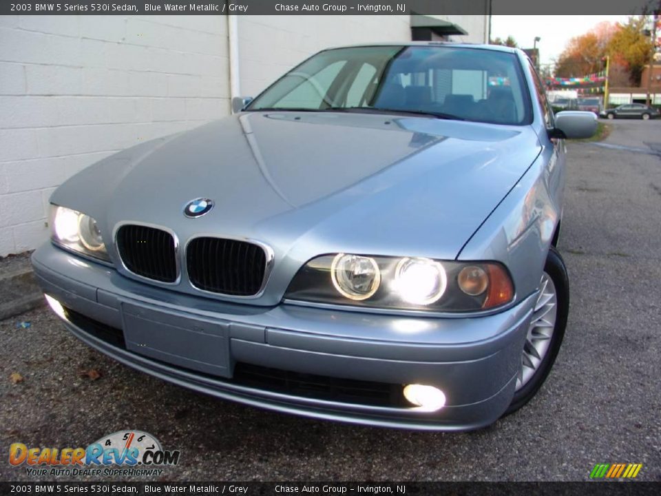 2003 BMW 5 Series 530i Sedan Blue Water Metallic / Grey Photo #1
