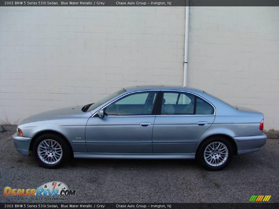2003 BMW 5 Series 530i Sedan Blue Water Metallic / Grey Photo #2