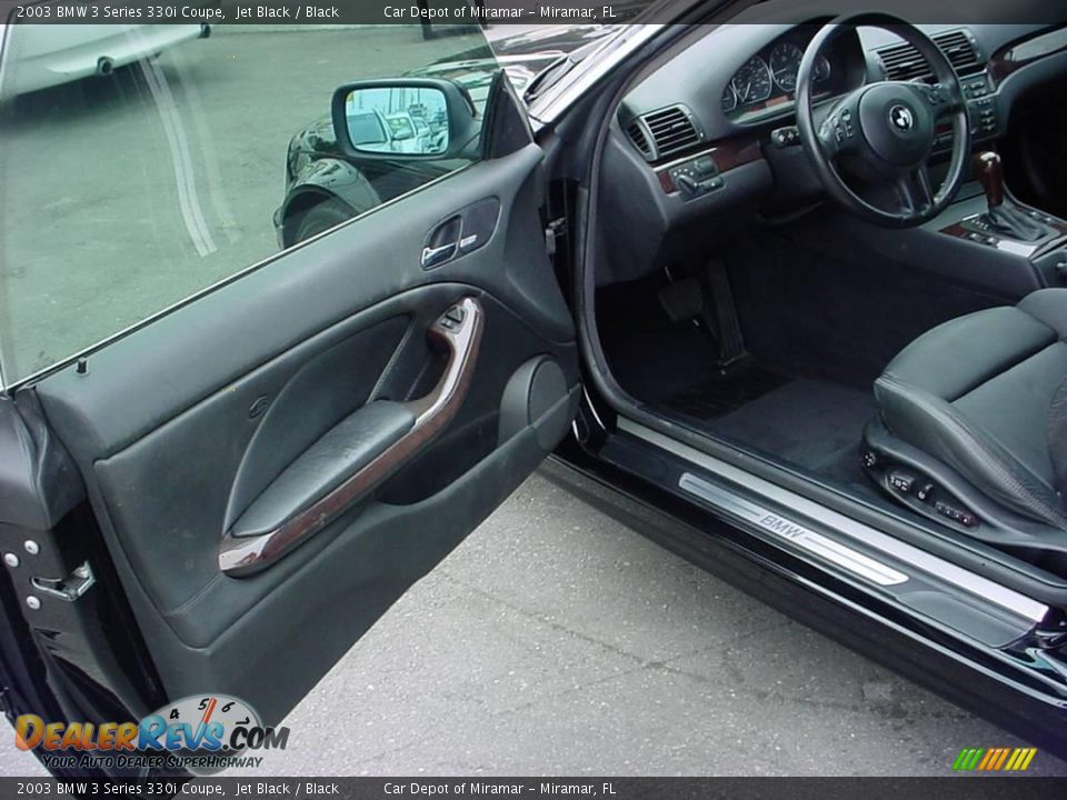 2003 BMW 3 Series 330i Coupe Jet Black / Black Photo #9