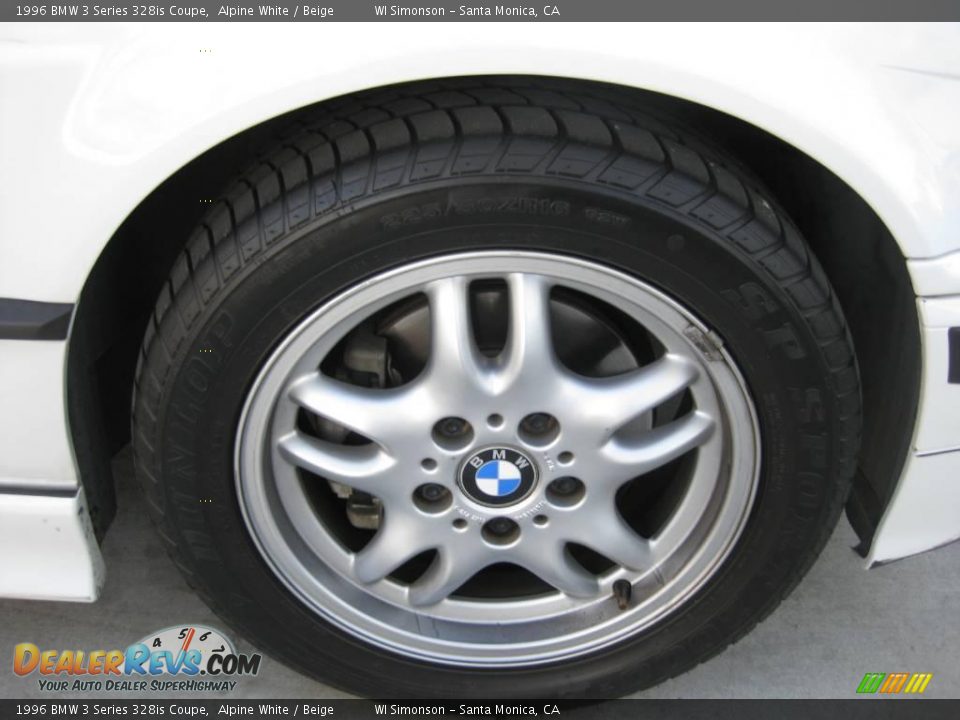 1996 BMW 3 Series 328is Coupe Alpine White / Beige Photo #34