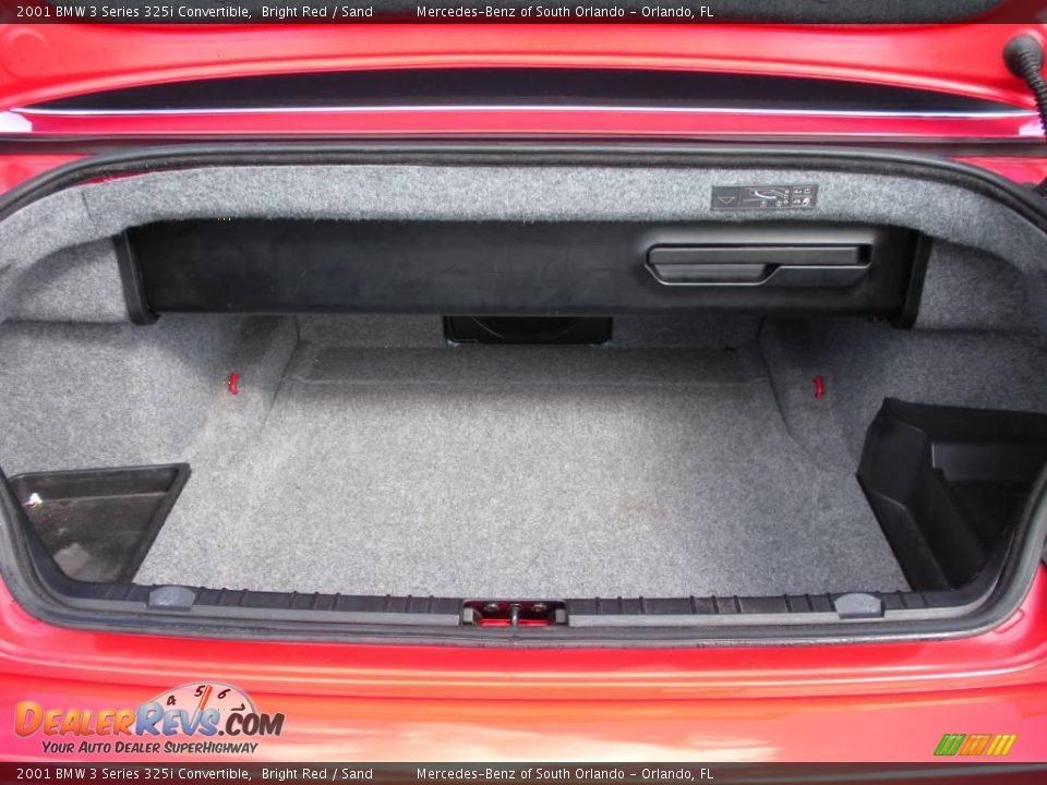 2001 BMW 3 Series 325i Convertible Bright Red / Sand Photo #28