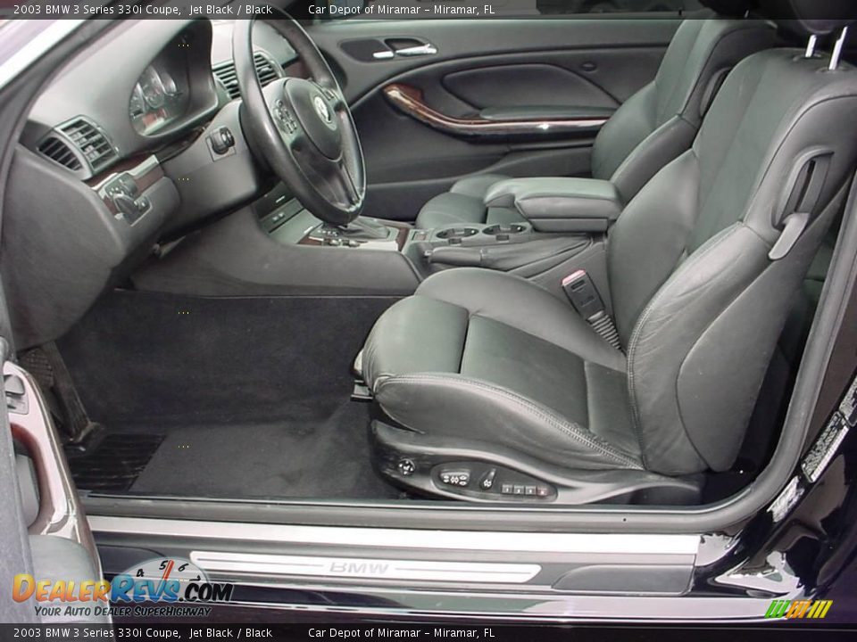 2003 BMW 3 Series 330i Coupe Jet Black / Black Photo #10