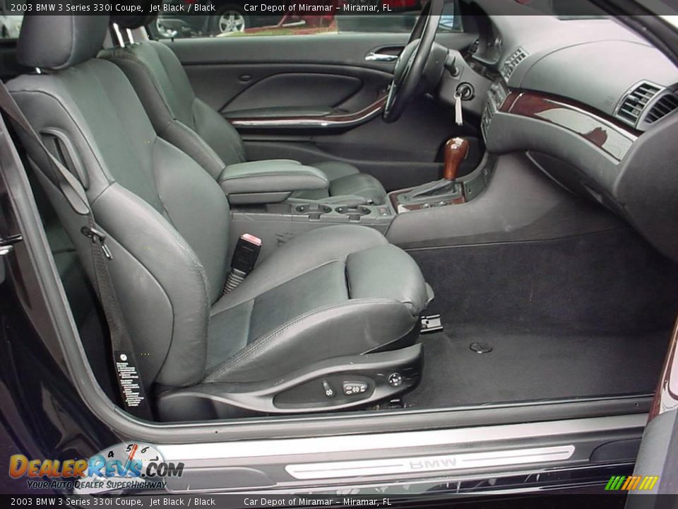 2003 BMW 3 Series 330i Coupe Jet Black / Black Photo #11