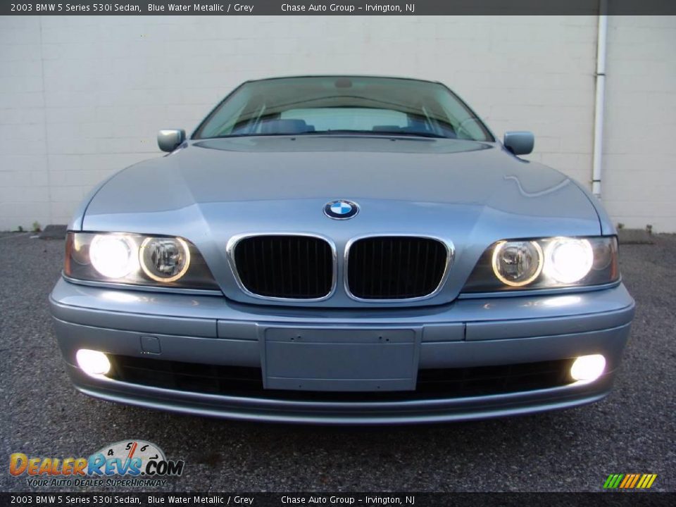 2003 BMW 5 Series 530i Sedan Blue Water Metallic / Grey Photo #4