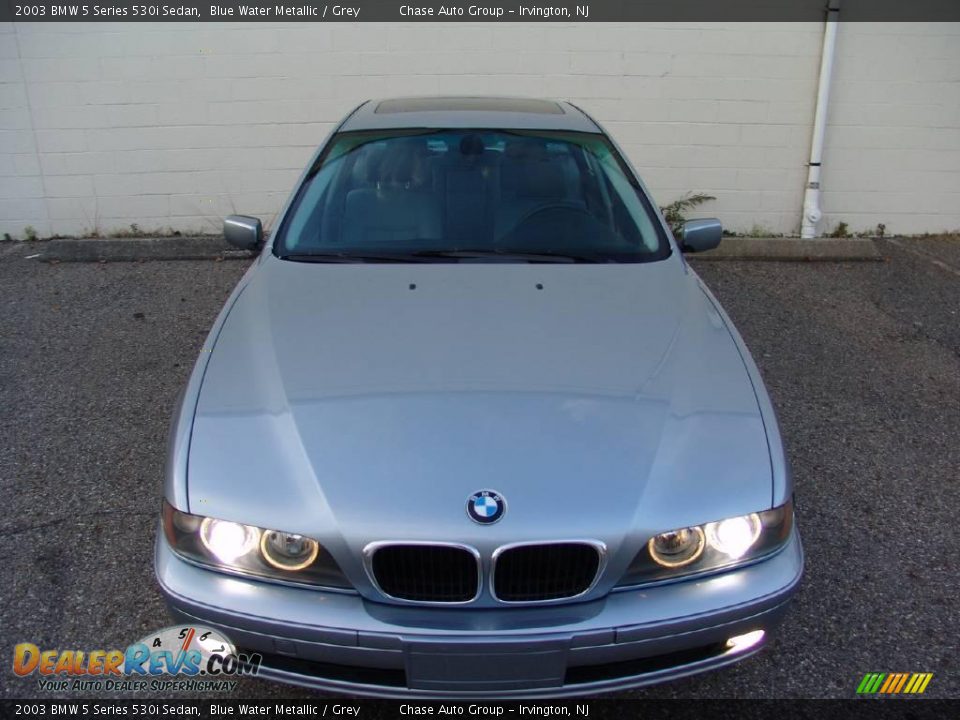 2003 BMW 5 Series 530i Sedan Blue Water Metallic / Grey Photo #5