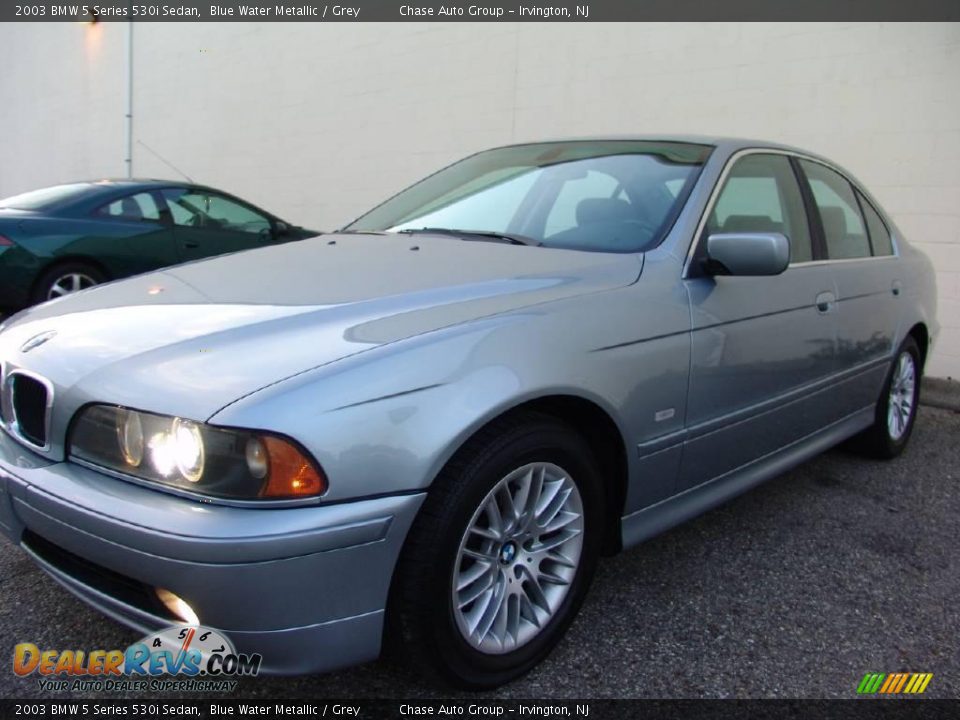 2003 BMW 5 Series 530i Sedan Blue Water Metallic / Grey Photo #7