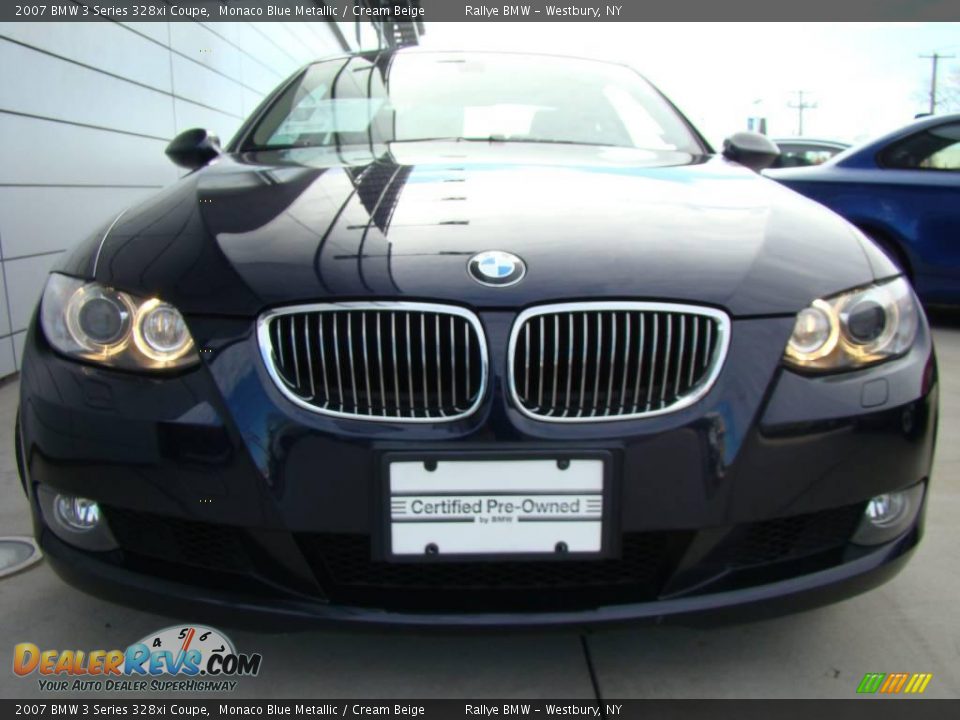 2007 BMW 3 Series 328xi Coupe Monaco Blue Metallic / Cream Beige Photo #2