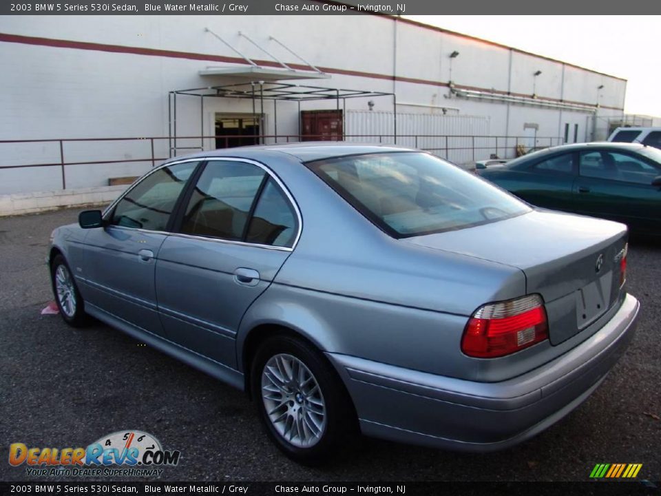 2003 BMW 5 Series 530i Sedan Blue Water Metallic / Grey Photo #9