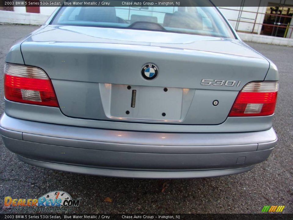 2003 BMW 5 Series 530i Sedan Blue Water Metallic / Grey Photo #10