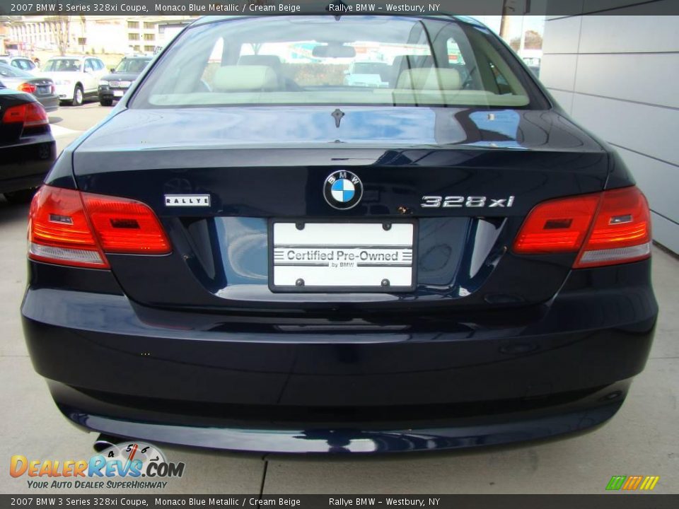 2007 BMW 3 Series 328xi Coupe Monaco Blue Metallic / Cream Beige Photo #5