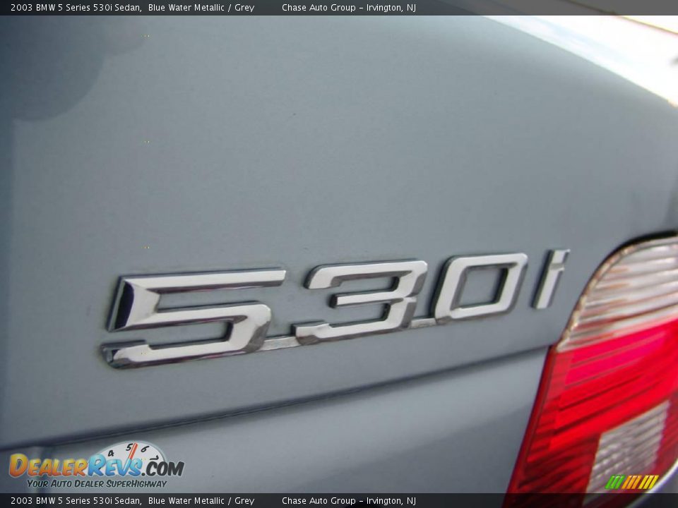 2003 BMW 5 Series 530i Sedan Blue Water Metallic / Grey Photo #11