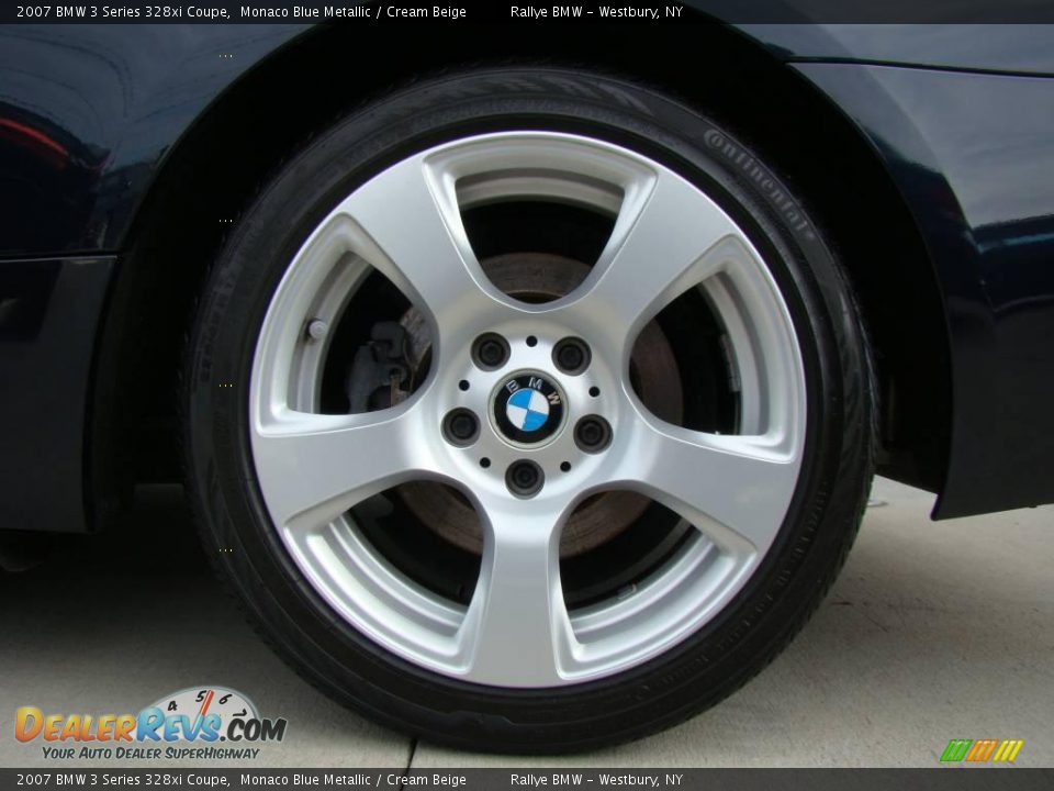 2007 BMW 3 Series 328xi Coupe Monaco Blue Metallic / Cream Beige Photo #6
