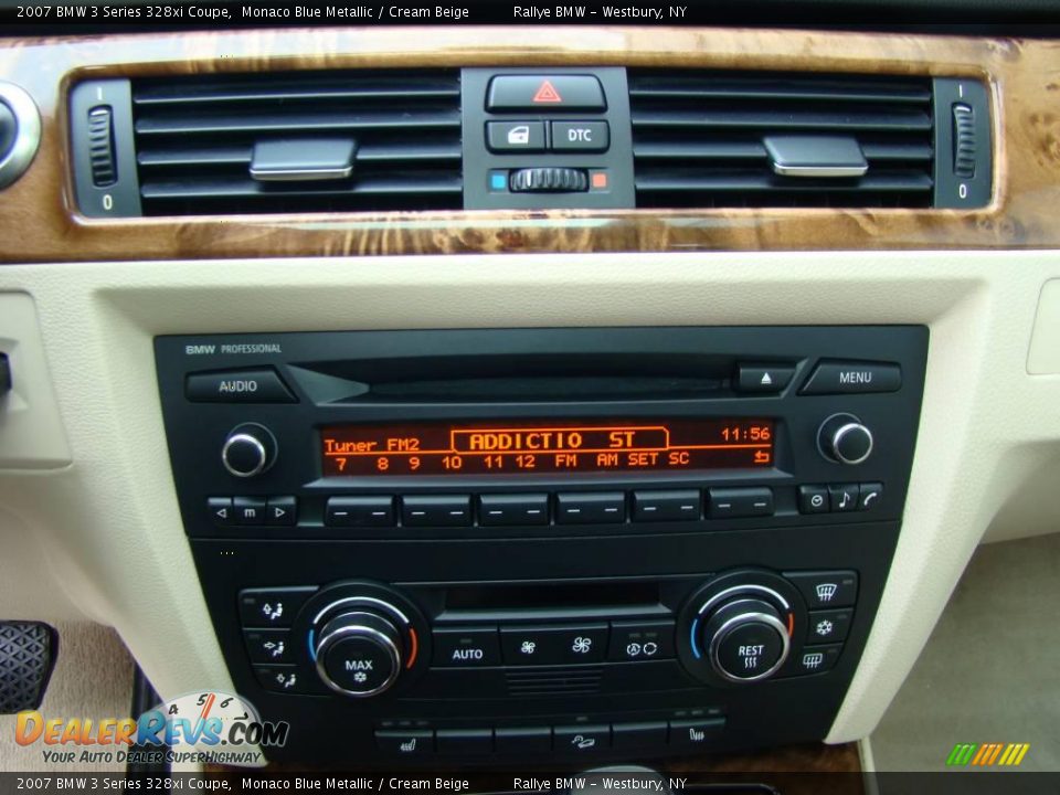 2007 BMW 3 Series 328xi Coupe Monaco Blue Metallic / Cream Beige Photo #12