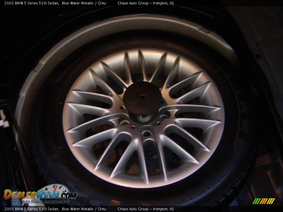 2003 BMW 5 Series 530i Sedan Blue Water Metallic / Grey Photo #17