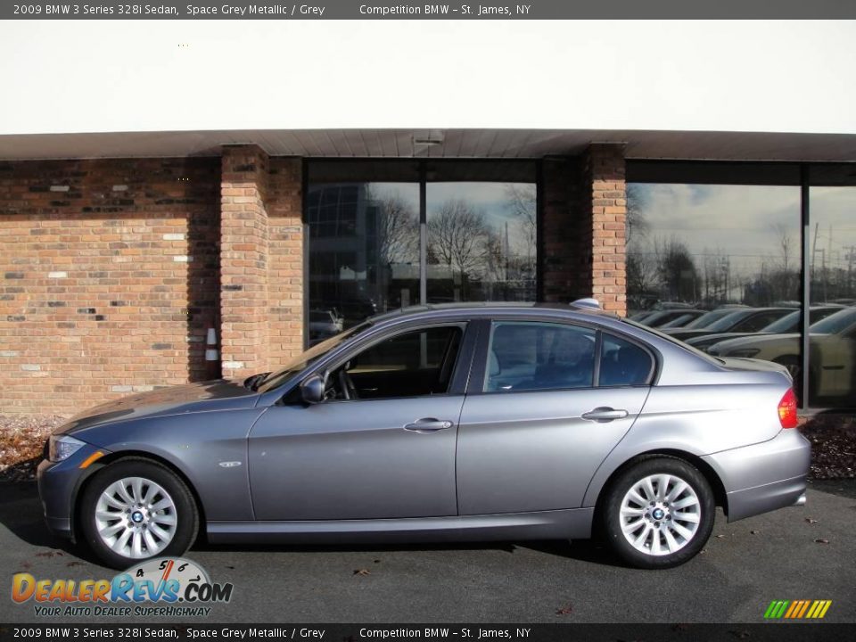 2009 BMW 3 Series 328i Sedan Space Grey Metallic / Grey Photo #3