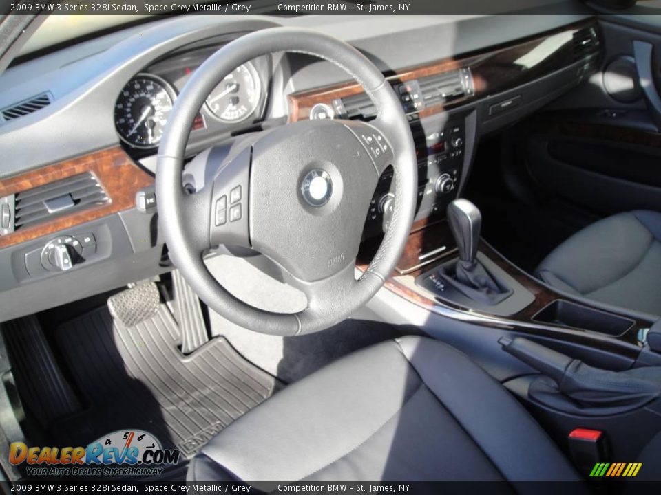 2009 BMW 3 Series 328i Sedan Space Grey Metallic / Grey Photo #10