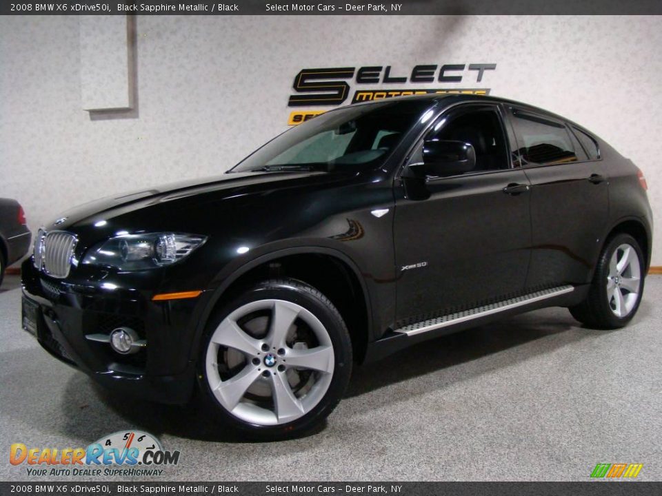 2008 BMW X6 xDrive50i Black Sapphire Metallic / Black Photo #1