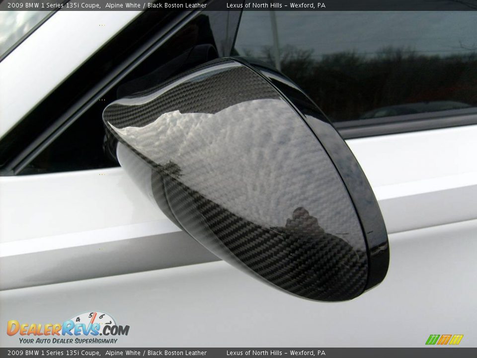 2009 BMW 1 Series 135i Coupe Alpine White / Black Boston Leather Photo #8