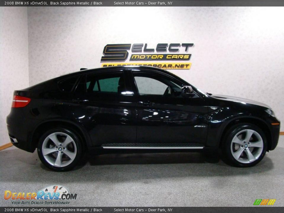 2008 BMW X6 xDrive50i Black Sapphire Metallic / Black Photo #4