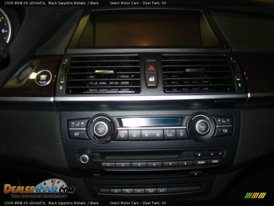 2008 BMW X6 xDrive50i Black Sapphire Metallic / Black Photo #9