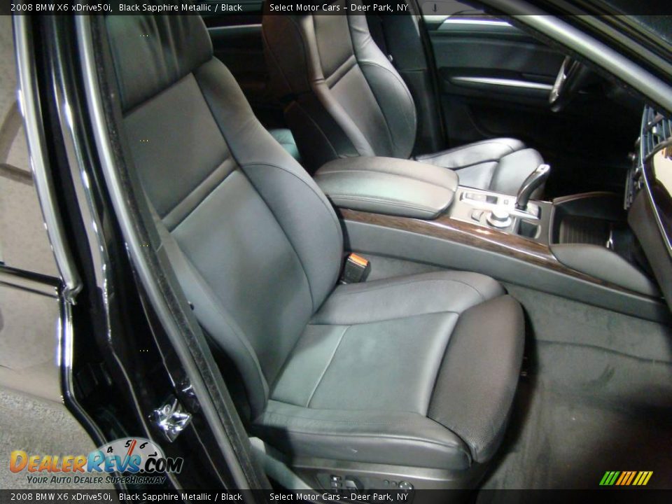2008 BMW X6 xDrive50i Black Sapphire Metallic / Black Photo #12