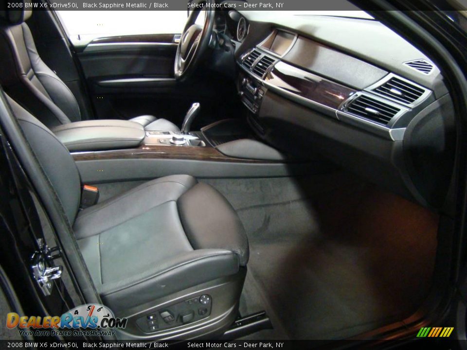 2008 BMW X6 xDrive50i Black Sapphire Metallic / Black Photo #13