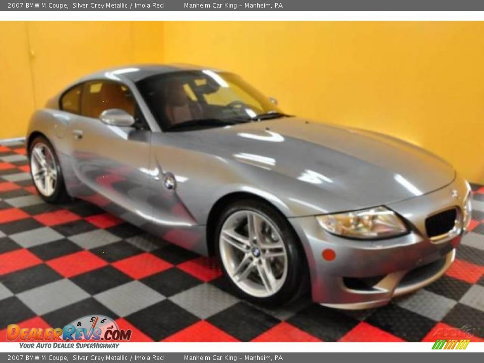 2007 BMW M Coupe Silver Grey Metallic / Imola Red Photo #1