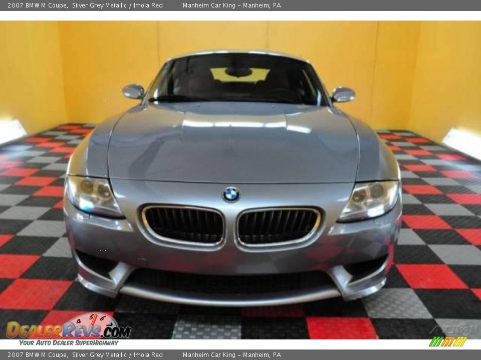 2007 BMW M Coupe Silver Grey Metallic / Imola Red Photo #2