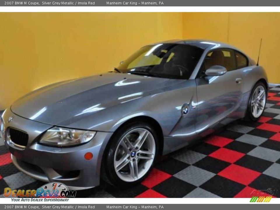 2007 BMW M Coupe Silver Grey Metallic / Imola Red Photo #3