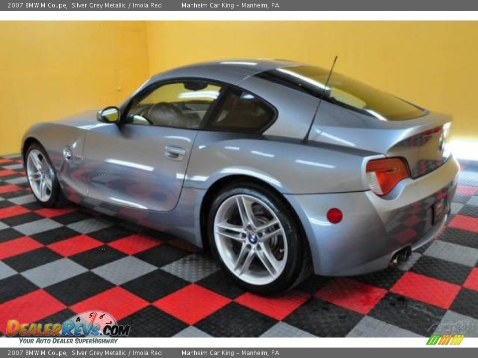 2007 BMW M Coupe Silver Grey Metallic / Imola Red Photo #4