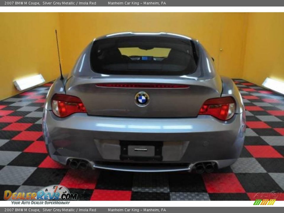 2007 BMW M Coupe Silver Grey Metallic / Imola Red Photo #5