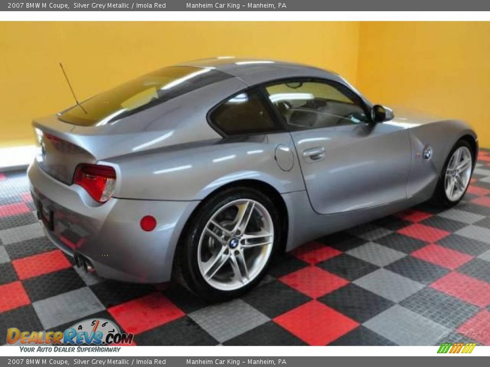 2007 BMW M Coupe Silver Grey Metallic / Imola Red Photo #6