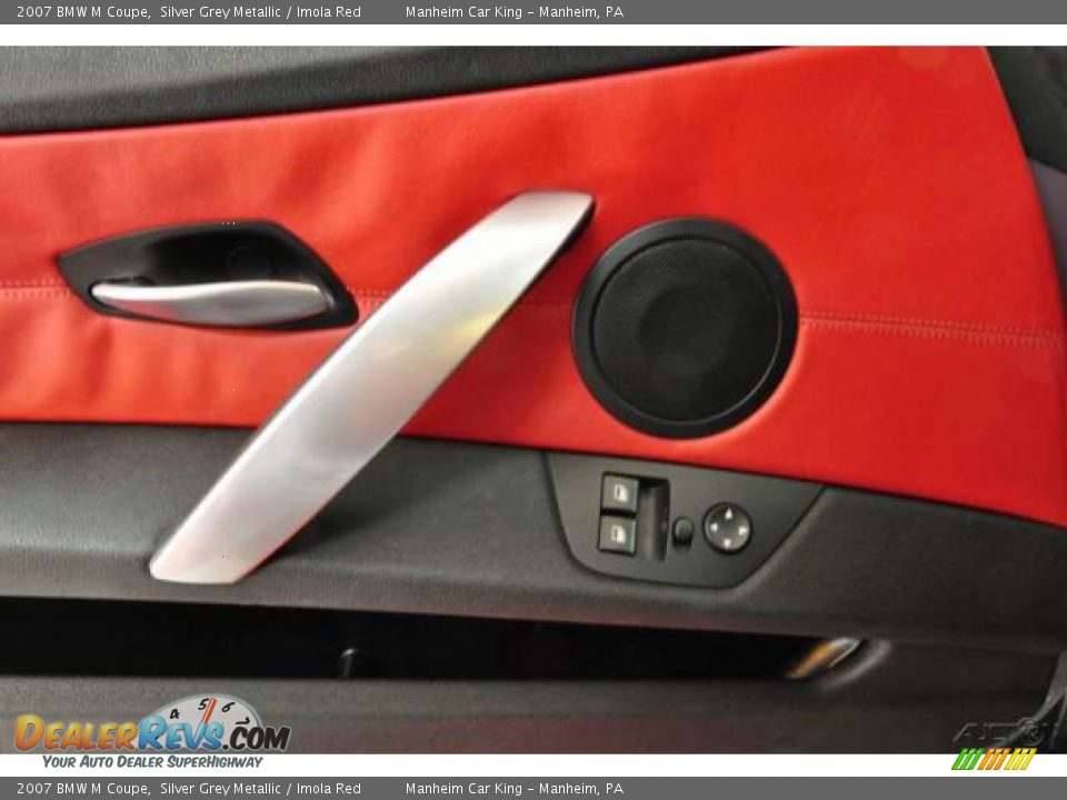 2007 BMW M Coupe Silver Grey Metallic / Imola Red Photo #13