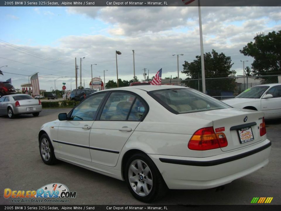 2005 BMW 3 Series 325i Sedan Alpine White / Sand Photo #5