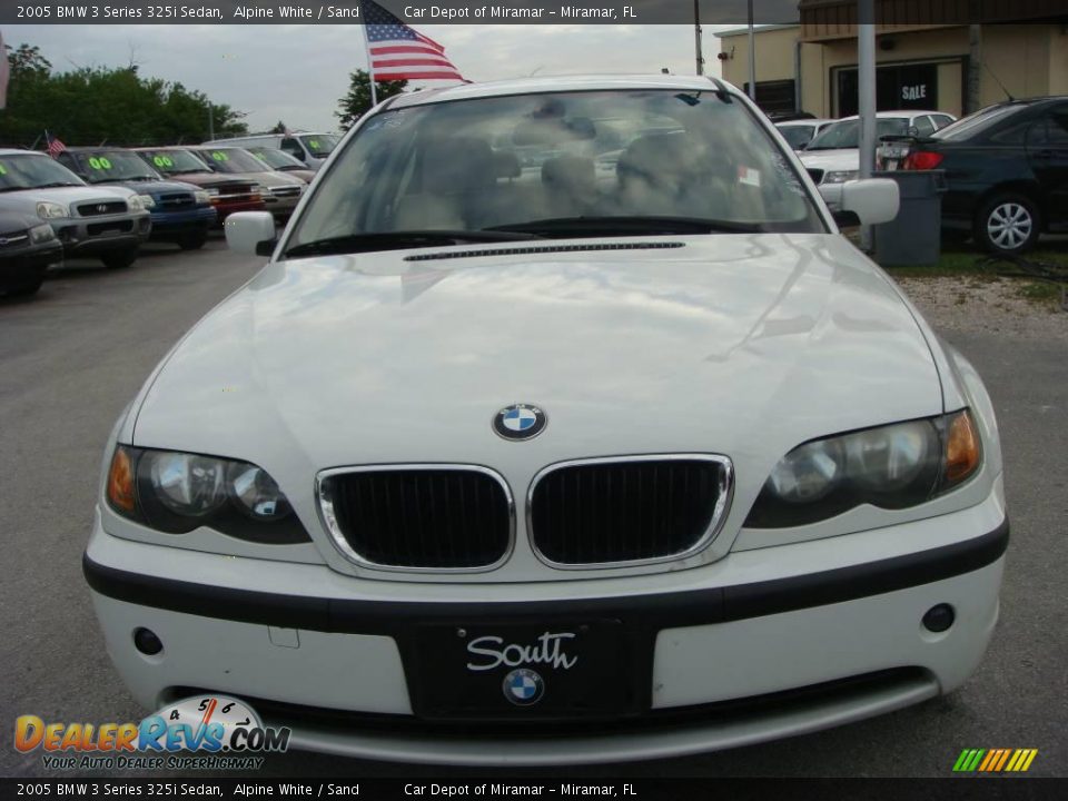 2005 BMW 3 Series 325i Sedan Alpine White / Sand Photo #8