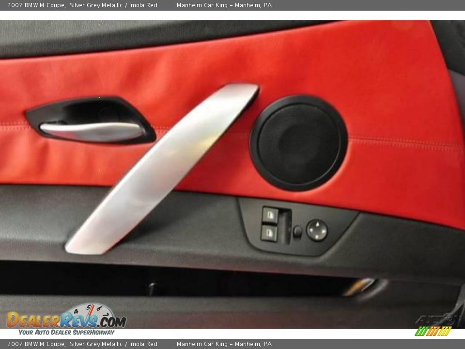 2007 BMW M Coupe Silver Grey Metallic / Imola Red Photo #30