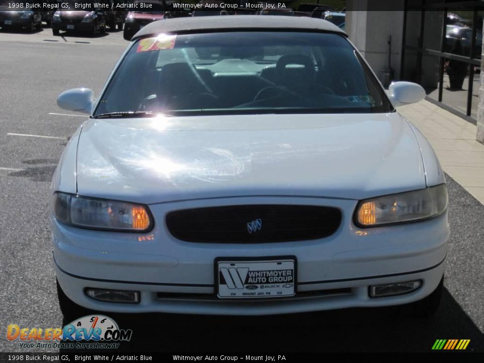 1998 Buick Regal GS Bright White / Adriatic Blue Photo #2