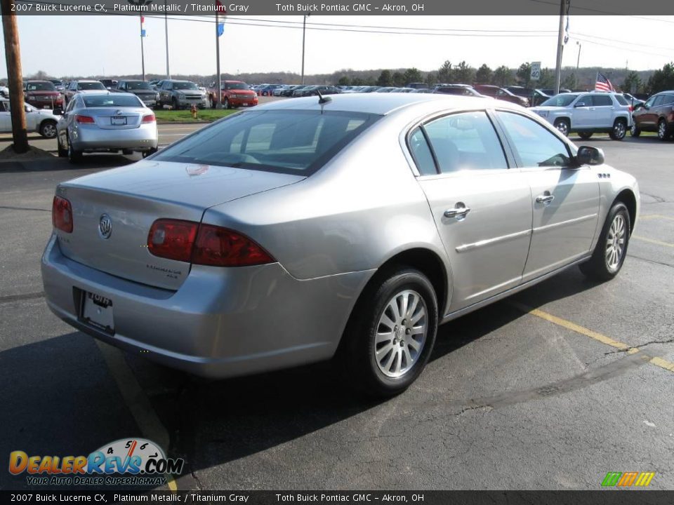 2007 Buick Lucerne CX Platinum Metallic / Titanium Gray Photo #4