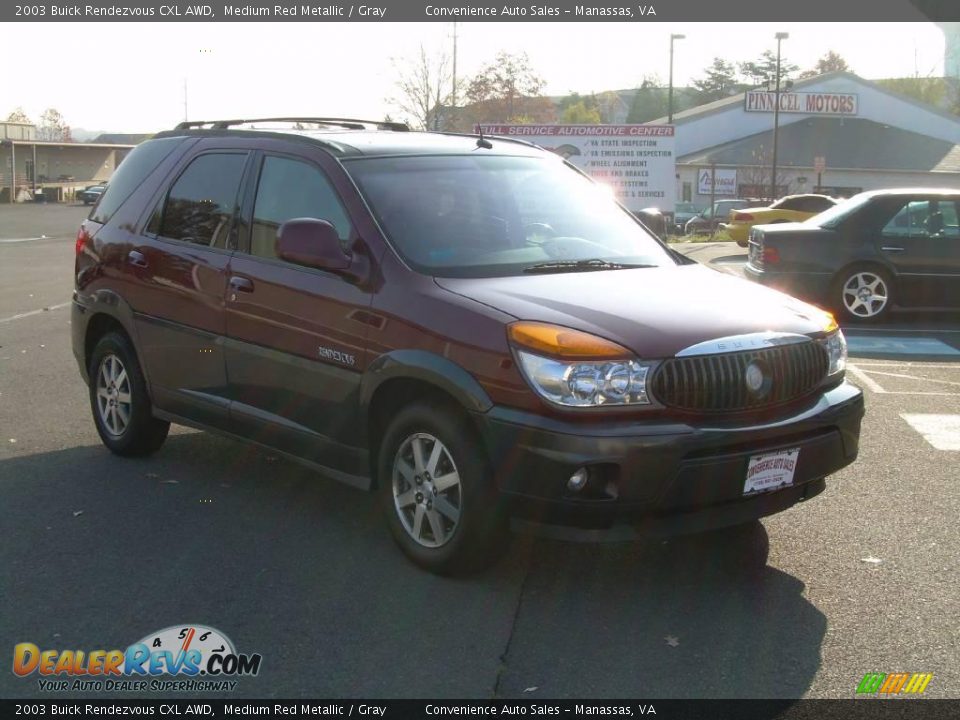 2003 Buick Rendezvous CXL AWD Medium Red Metallic / Gray Photo #2