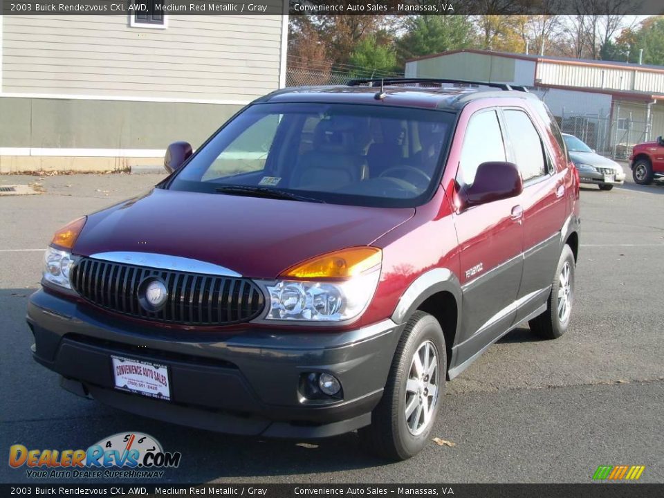 2003 Buick Rendezvous CXL AWD Medium Red Metallic / Gray Photo #4
