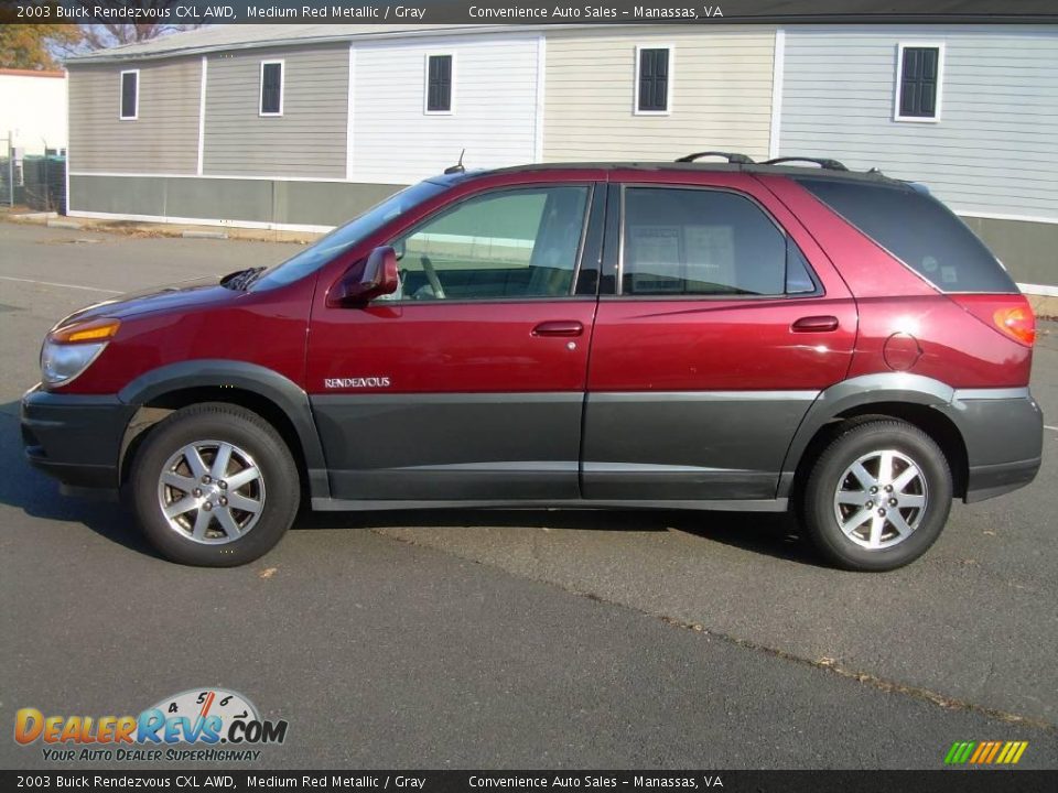 2003 Buick Rendezvous CXL AWD Medium Red Metallic / Gray Photo #5